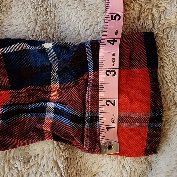 Aeropostale SM Red/Black Plaid Button Down Flannel Shirt - Picture 7 of 12